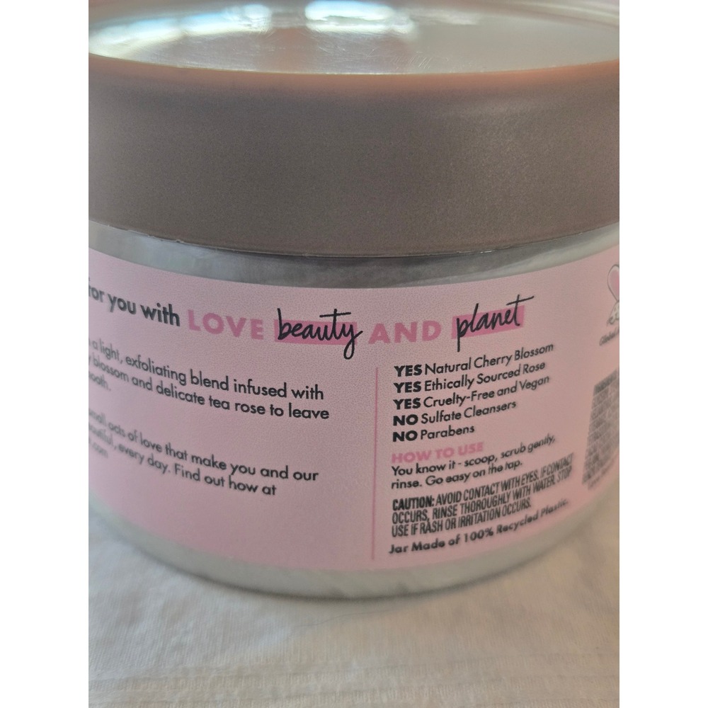 Beloved Cherry Blossom Tea Rose Whipped Body Scrub with Essential Oils - Picture 4 of 6